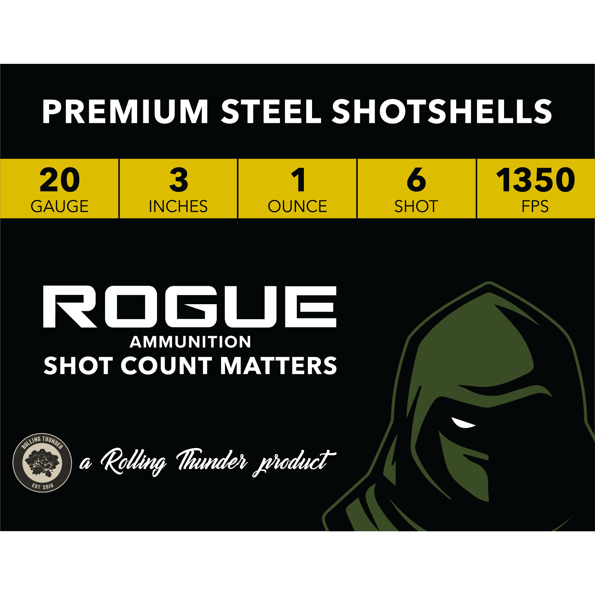 20 GA | 1 OZ | 6 STEEL SHOT | 250 ROUND CASE